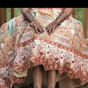 Elegant Floral Embroidered Lehenga